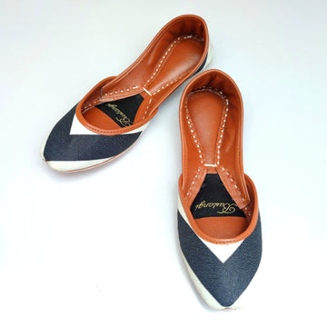 Black Ziggy Casual Khussa For Women